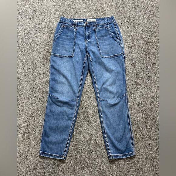 Tribal Jeans Audrey MidRise Girlfriend Carpenter Ankle Jeans size 8 - Picture 7 of 13